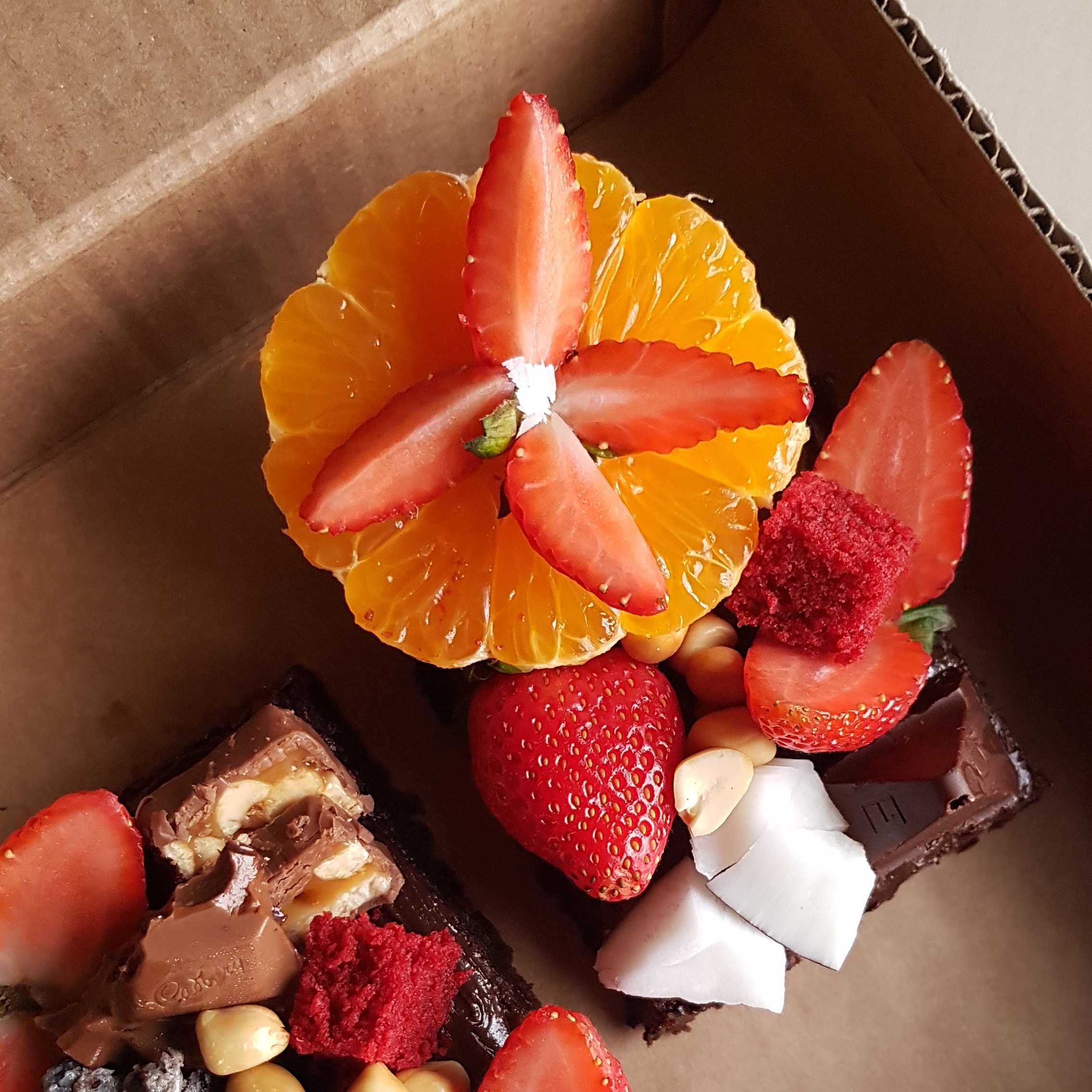 Decadent double chocolate brownies